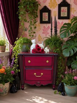 Gorgeous Vintage French Provincial Nightstand