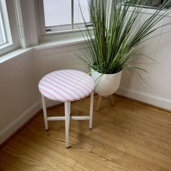 CUTE PINK & WHITE STOOL