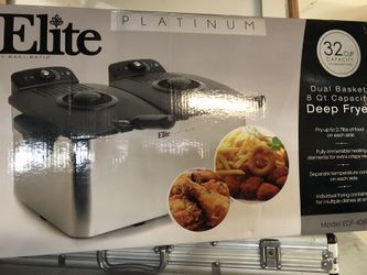 ELITE 8qt dual fryer OBO