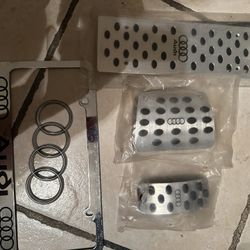 Audi pedal Cover, Emblem And License Plate Frame 