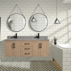 55” Floating Bathroom Vanity - On Sale! 