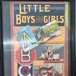 Front Cover For Antique Book “Little Boys And Girls” 