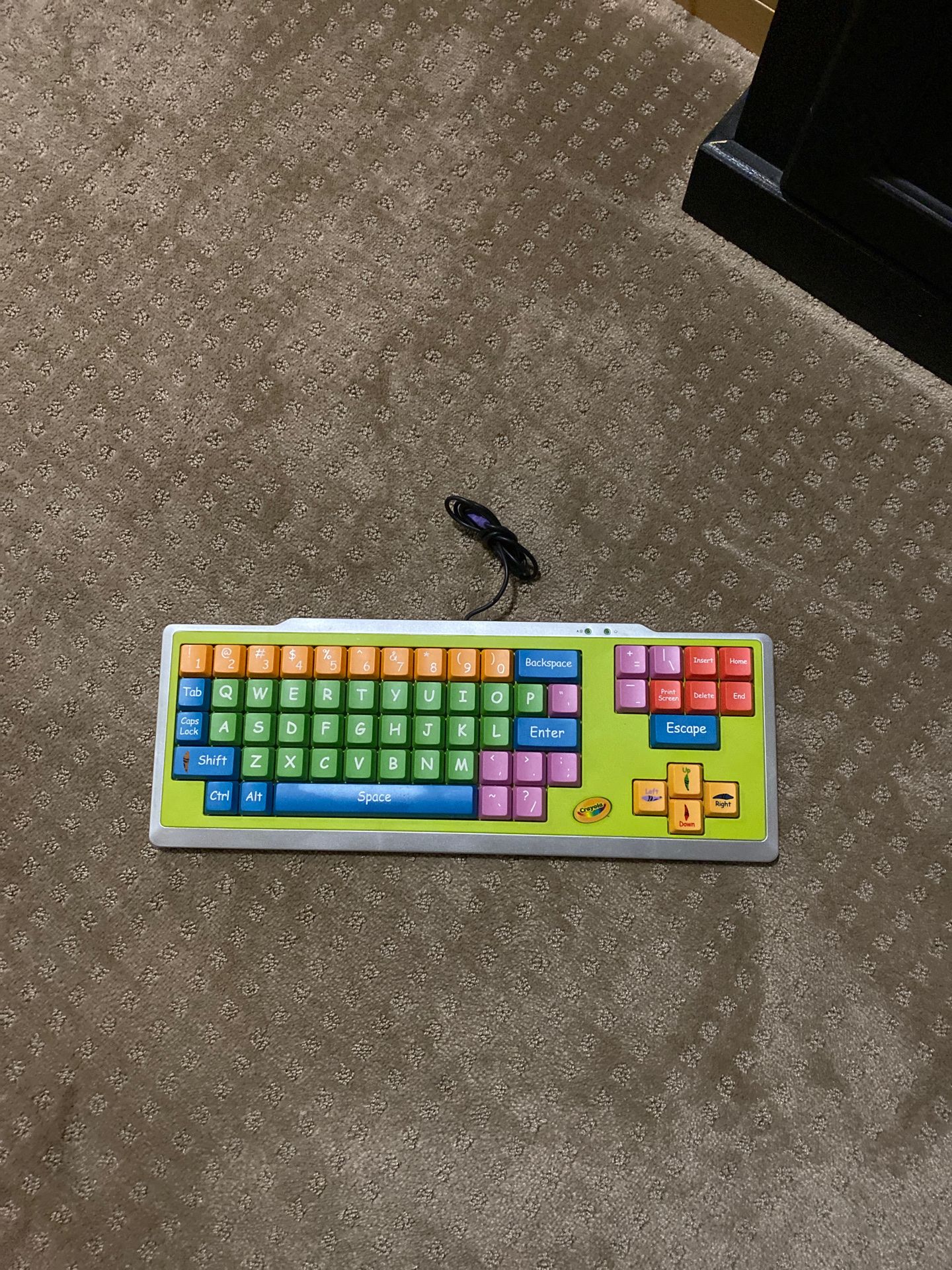 Children’s colored computer keyboard