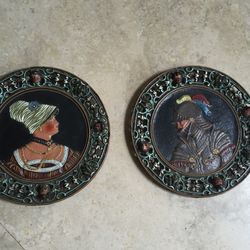 Hanging Plates With Faces $50 Each 