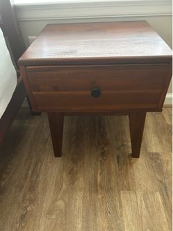 Wooden Side Table With One Drawer