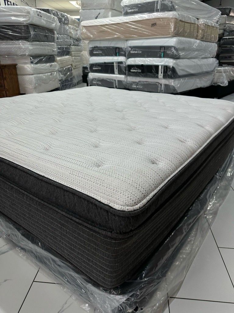 King Sizes Mattress And Box Spring Pillowtop