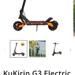 Kukirin G3 28mph Electric Scooter Like New 