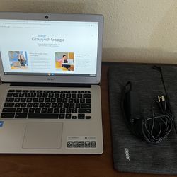 Acer 14” Chromebook, Ultra Thin, Webcam, HDMI, Case