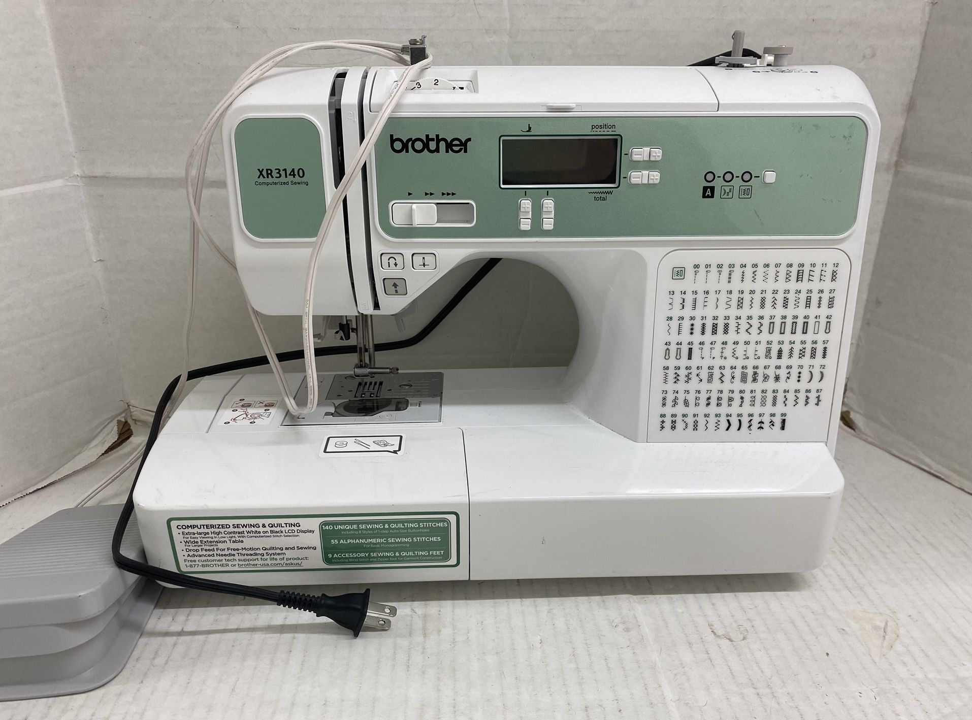 Brother XR3140 130-Stitch Computerized Sewing & With Access 