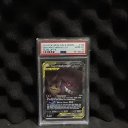 Pokemon Gengar & Mimikyu GX Tag Team PSA 10