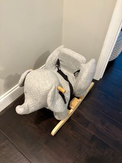 Toddler rocking elephant