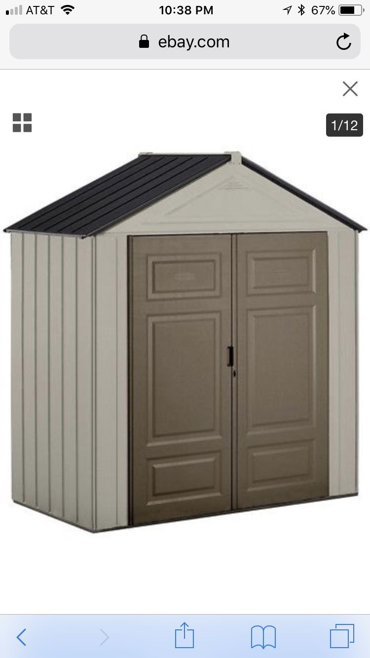 Rubbermaid Big Max Junior 3’5” x 7’0” storage shed for Sale in Miami