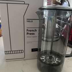 Gray Glass French Press