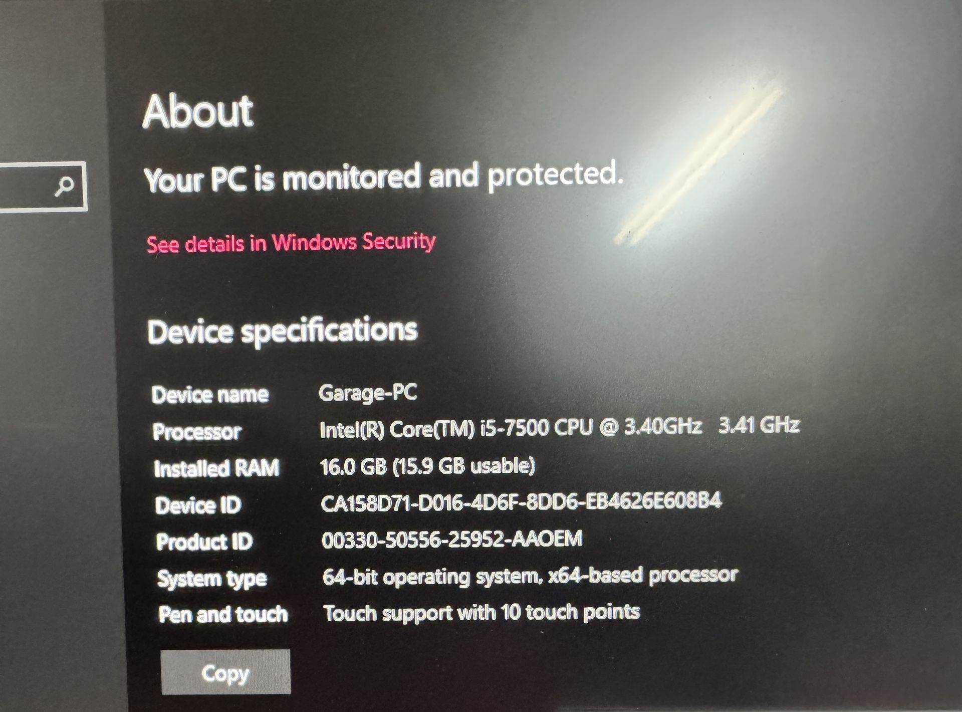 Lenovo ThinkCentre M910z  All-in-one Touchscreen 24” PC