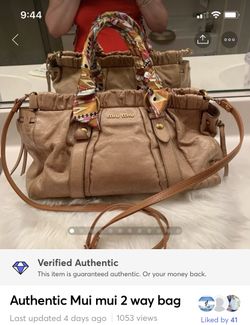 Authentic Mui mui 2way bag