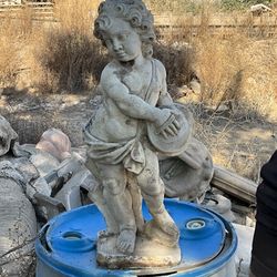 Cement Child Statue