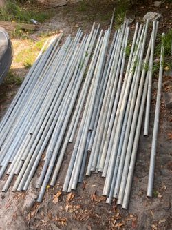 44 used galvanized poles 6 ft .10 altogether for $135 Located Mount Dora Fla 32757