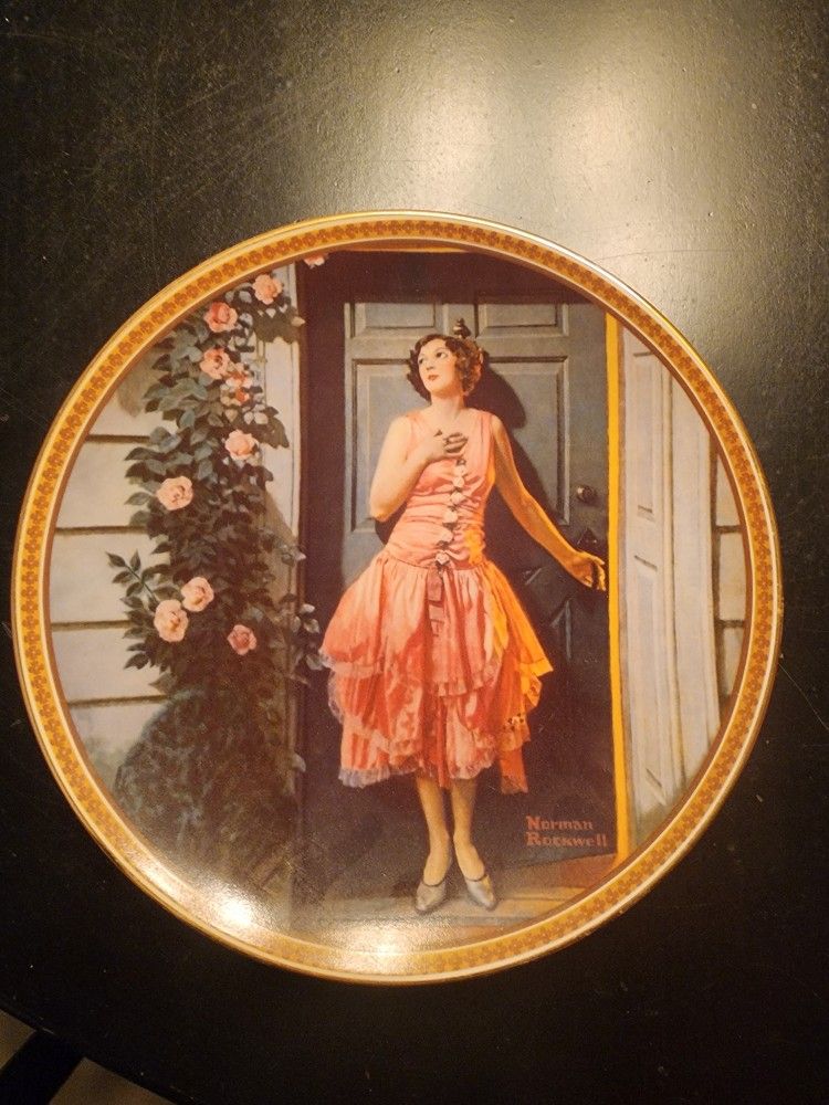 STANDING IN THE DOORWAY-Norman Rockwell Collector Plate