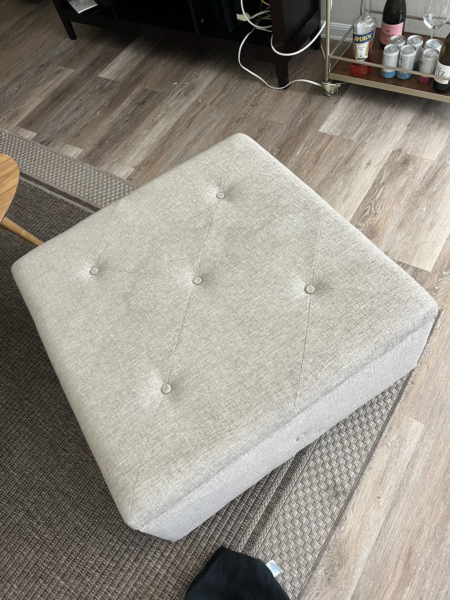 Gray Ottoman