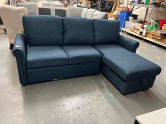 Navy Sofa with Storage