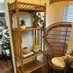 Vintage Bamboo Shelf