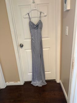 Silver formal dress
