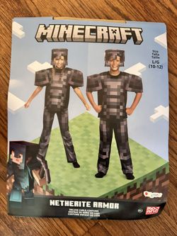Minecraft Child Netherite Armor Costume