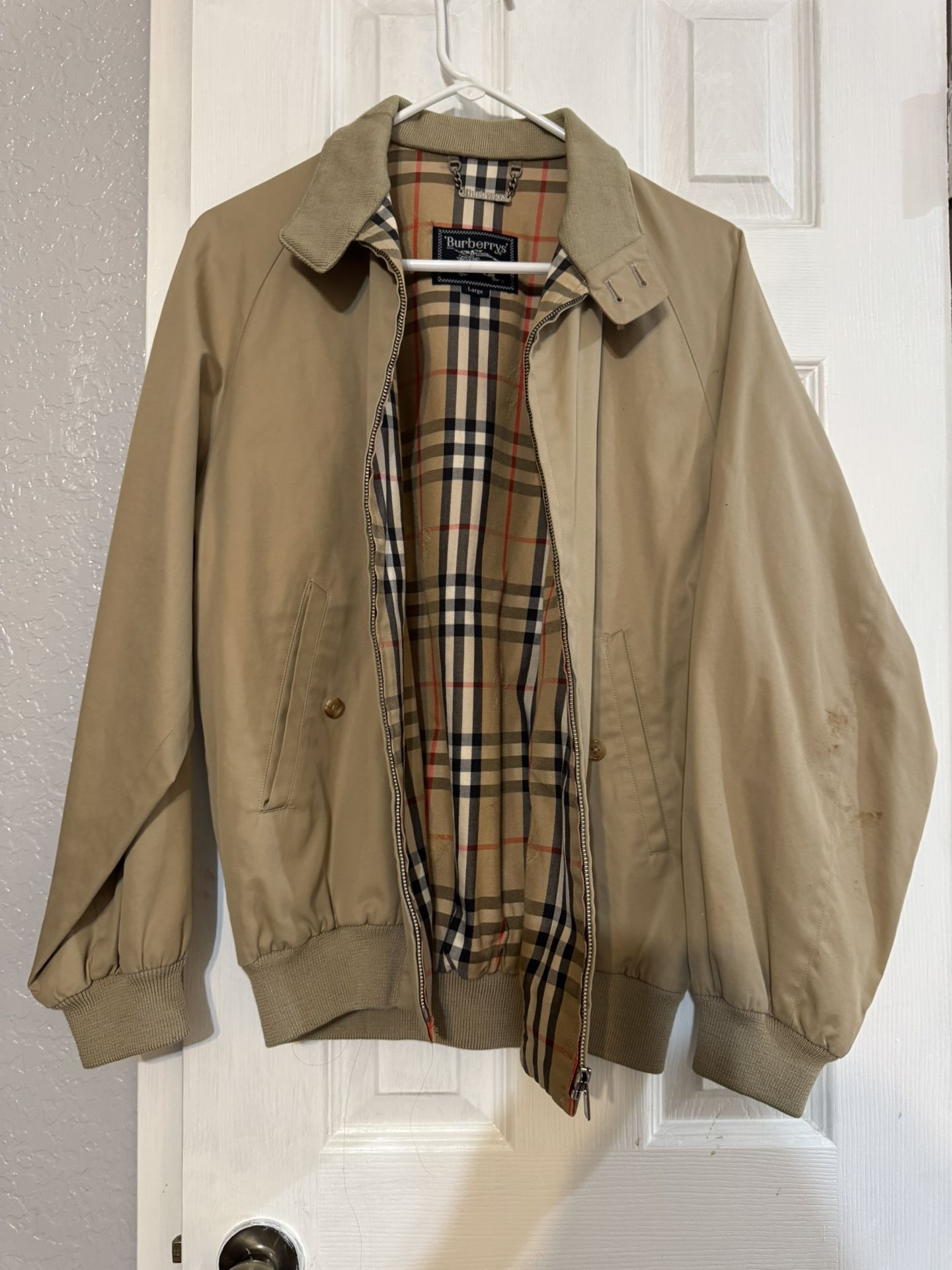 For Male Original Burberry jacket L Size