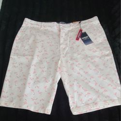 Company Eighty One Men's Size 38 Shorts White and Pink Flamingos NWT Summer