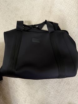 Dagne Dover Black Duffle Bag with Shoulder Strap