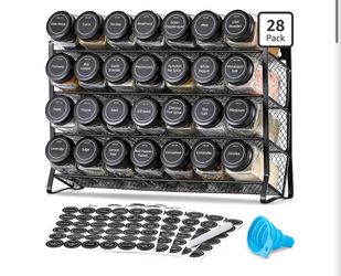 New spice rack with jars