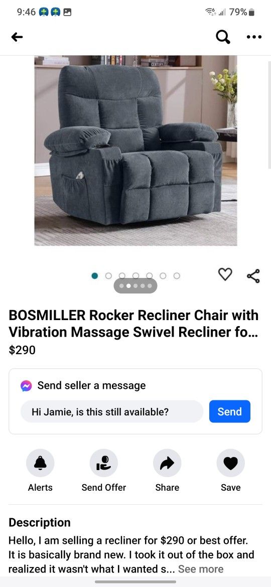 Bossmiller Electric Massage Recliner 