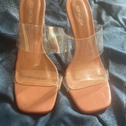 Clear Heels Size 8 1/2 