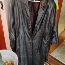 Leather Trench Coat