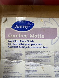 Diversey Low Gloss Floor Finish - 5 gallons