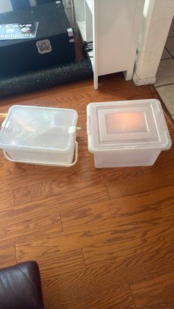 2 Filing Containers Plastic 