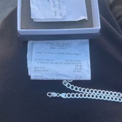  24 in pure sterling silver brand new from jc penny with receipt 400$ or best offer 