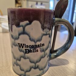 Wisconsin Dells Mug& Spoon, 16 oz