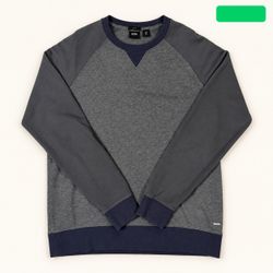 Title: Hugo Boss Gray Colorblock Crewneck Sweatshirt XL