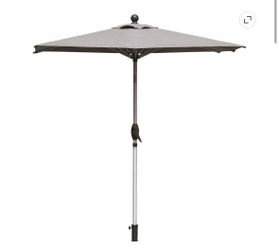 LauKingdom 4x6 FT Rectangular Patio Umbrella – Gray – Brand New in Box