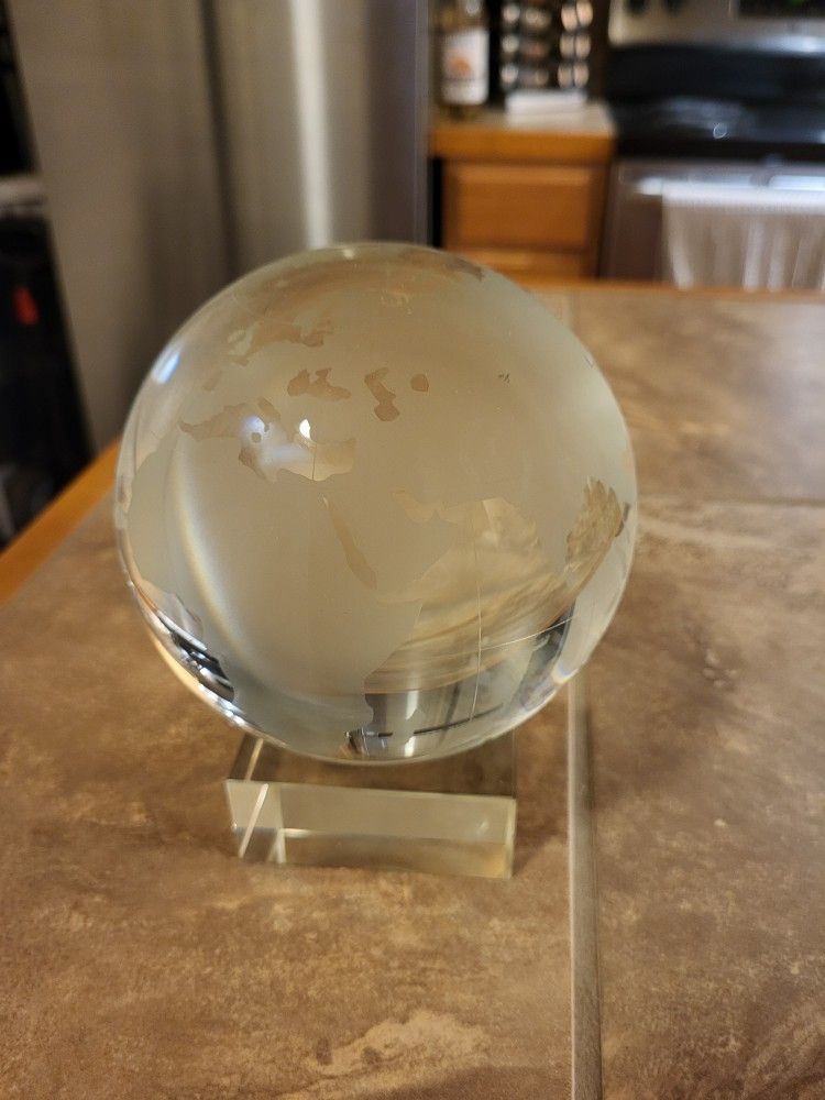 Crystal Etched Globe