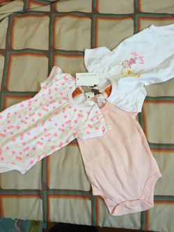 3 pc Brand New Pumpkin Patch onesies (size 0-3months)