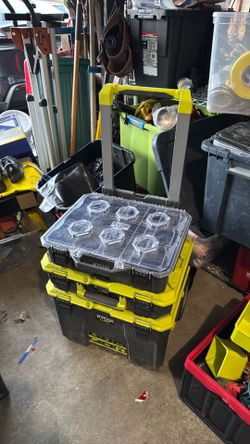Ryobi Link System Rolling Tool Box Packout