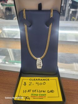 22" 10kt Cuban Link Necklace 5mm width // 38.7 Grams