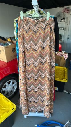 Brown maxi skirt