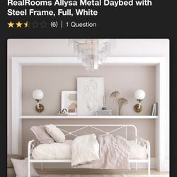 Metal Daybed Frame - Mattress Included