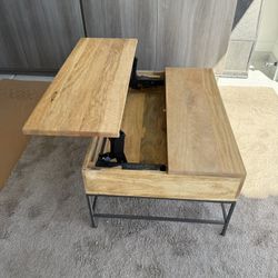 Industrial Storage Pop-Up Coffee Table