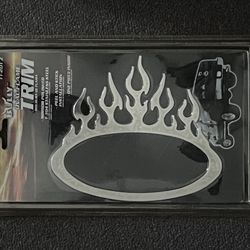 Oval Flame Trim Mirror Polished T304 Stainless Steel  for Truck/SUV Chevy/Ford/GMC