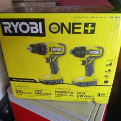 Ryobi Drill Set 