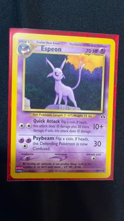Pokemon Card - Espeon Neo Discovery 20/75 Unlimited Rare